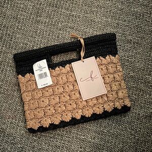 Carrie Forbes Raffia Clutch